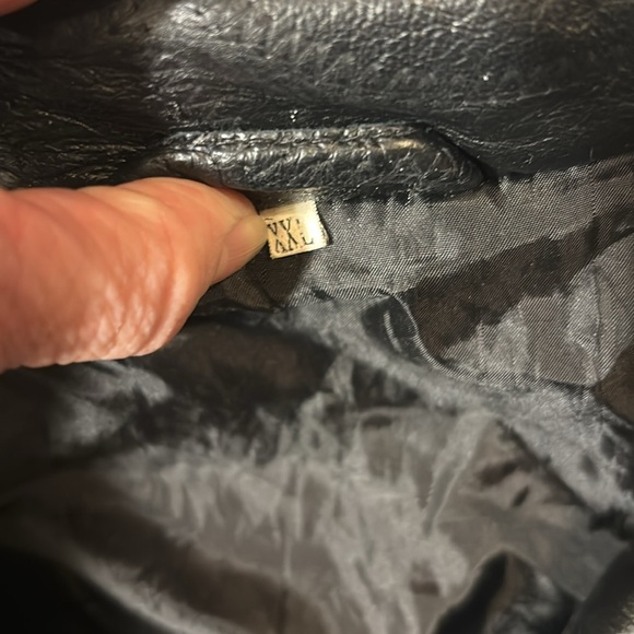 Vintage Black Leather Blazer Jacket - Picture 2 of 10